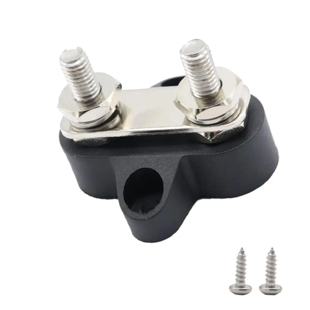 

Клеммная колодка для автомобильной шины M6 (1/4 дюйма), распределительный блок питания для грузовика, лодки на колесах, Сверхмощная Нержавеюща...