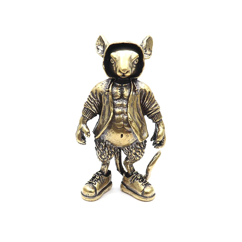 

Статуэтка крысы из меди