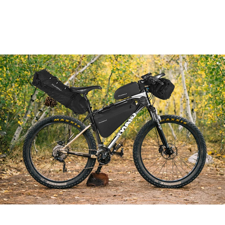 

NEWBOLER 100% Waterproof Bicycle Saddle Bag Large Bike Tail Seat Bags TPU + Polyester Cycling Rear Panniers Bike Accessories 12L