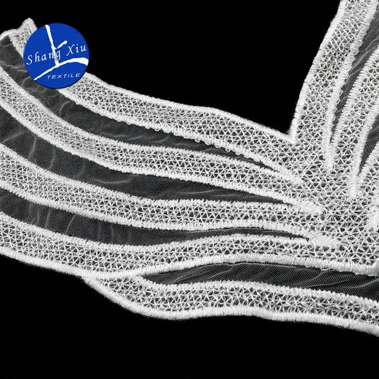 Вышивка шеи воротник diy Ложные воротнички Водорастворимая москитная сетка