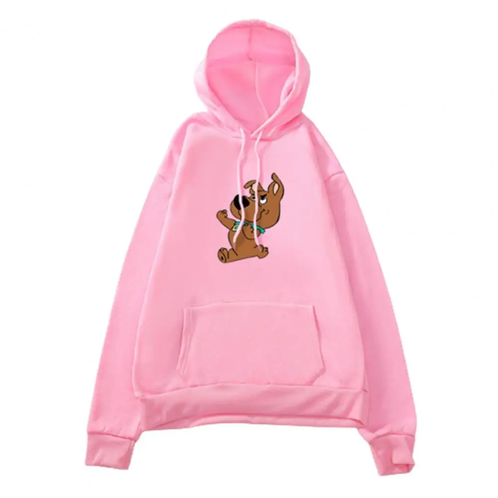 Autumn Winter Women Pullovers Hoodie 2021 Ladies Cartoon Puppy Print Loose Hooded Sweatshirt Long Sleeve Warm Hoodie oversize