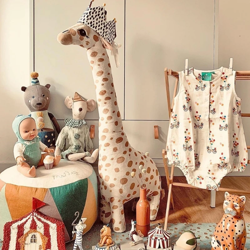 

Soft Stuffed Giraffe Toy PP Cotton Plush Baby Toy for Small Child Nontoxic Cotton Doll