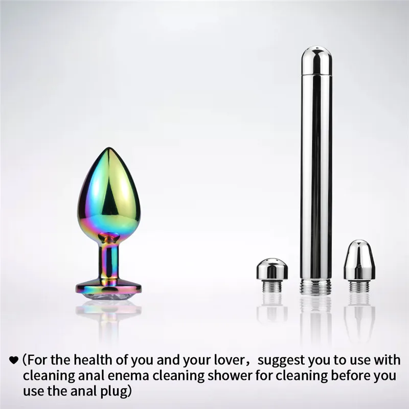 Анальная пробка из нержавеющей стали с вибратором анальная кристаллами
