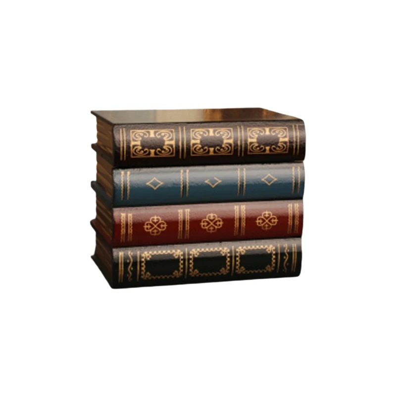 

B2RD European Retro Fake Book Shape Storage Box Ornaments Office Decoration Organizer