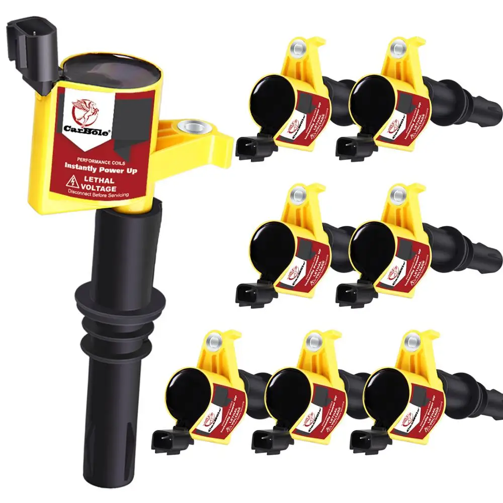 

Carbole 8Pcs High Performance Ignition Coils For Ford F150 F250 F-350 F-450 F550 EXPLORER 4.6/5.4/6.8L V8 V10 2004-2008