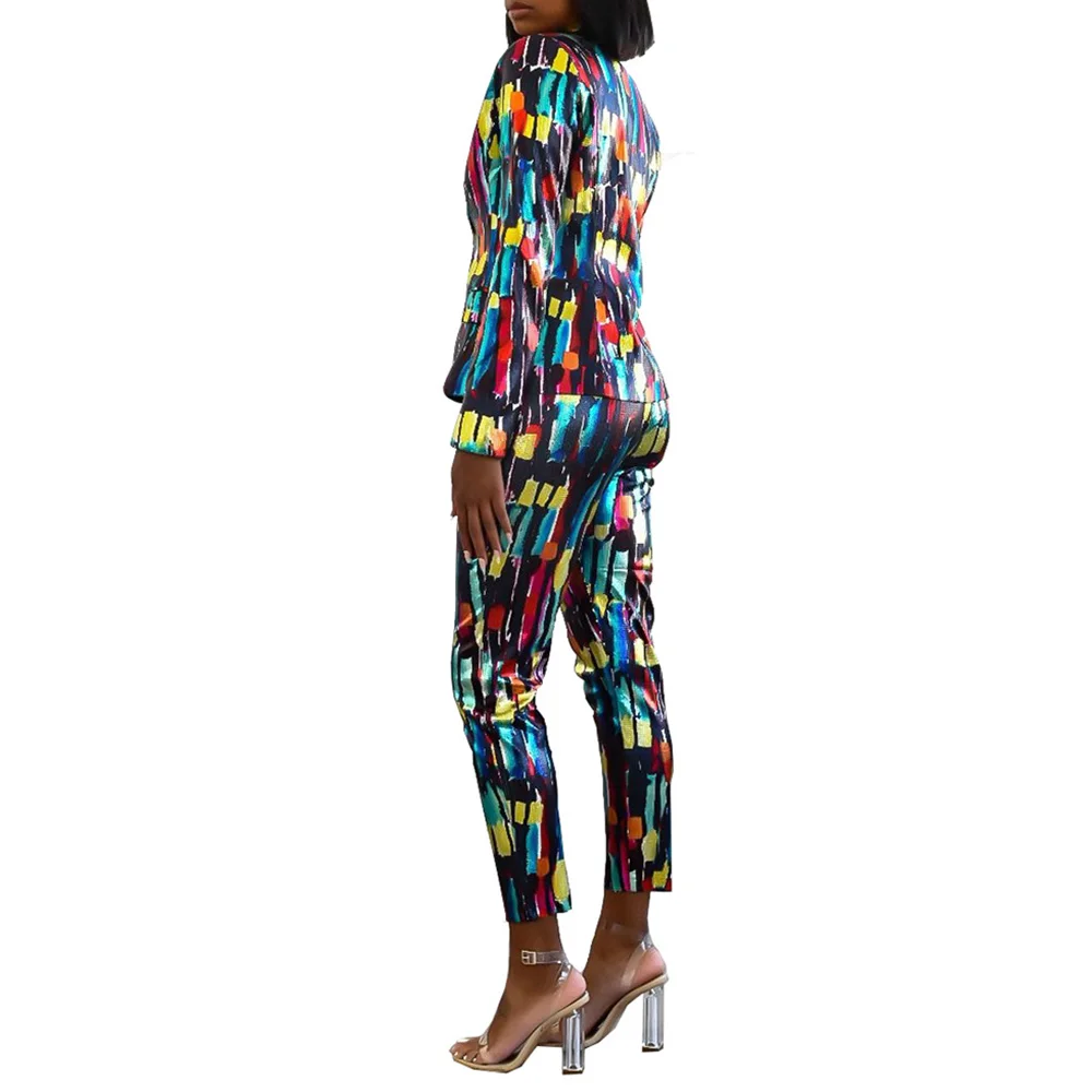 Комплекты из двух предметов для офисных девушек Модные Разноцветные