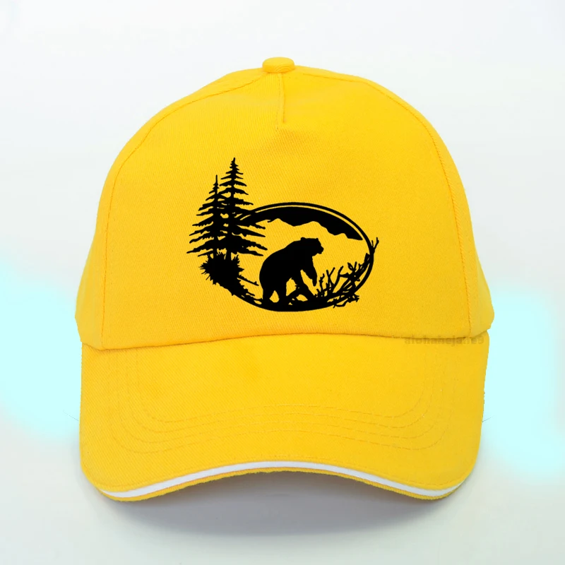 brand russia bear baseball cap hot sales men dad hat fashion outdoor forest bear hip hop cap summer women snapback hats free global shipping