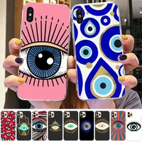 evil eye fashion phone case for iphone 13 11 12 pro xs max 8 7 6 6s plus x 5s se 2020 xr case