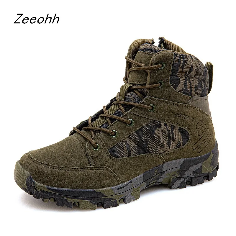 

Men New Outdoor Military Boots Breathable Sports Shoes Waterproof Wear Resistant Anti-Slip Hiking Shoes botas tacticas hombre