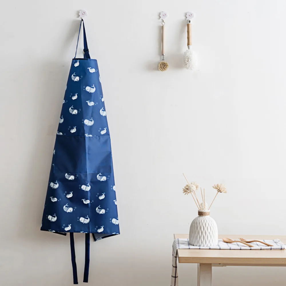 Navy Saingace фартук для женщин, для ресторана, дома и кухни, для барбекю, рабочий, для приготовления пищи, маслостойкий,, горячий, модный, женский, мужской, регулируемый Фартук#45 - Цвет: Navy