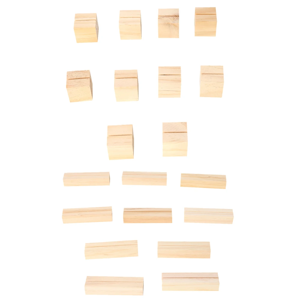 10 шт. из натурального дерева зажимы для заметок фото скобы держатель сообщения