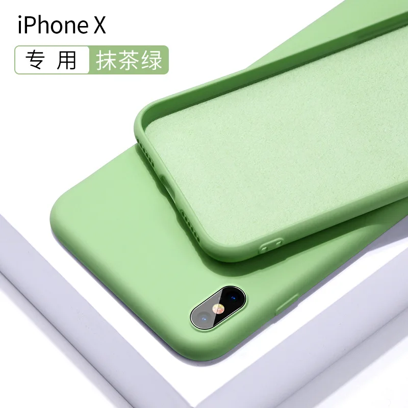 Мягкий силиконовый чехол с жидкостью для Apple iphone 6 6S 7 8 plus 11 pro Max X XR XS черный синий