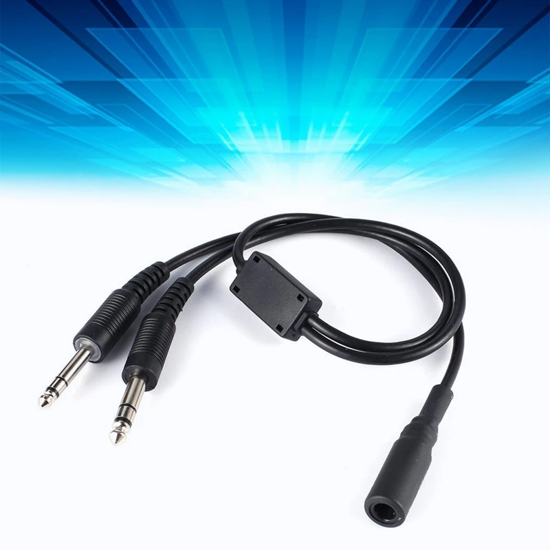 Авиационный адаптер для наушников в общий авиационный кабель адаптера гарнитуры