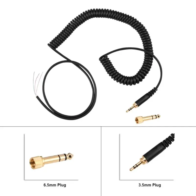 Новинка, сменный пружинный кабель, провод, вилка для Beyerdynamic DT 770 770Pro 990 990Pro, аксессуары для наушников