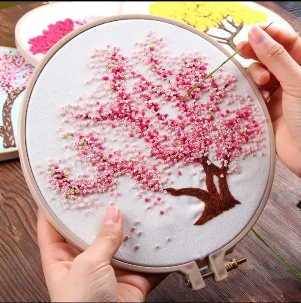 DIY Вышивка растения цветок вышивка набор рукоделие крестиком Набор для