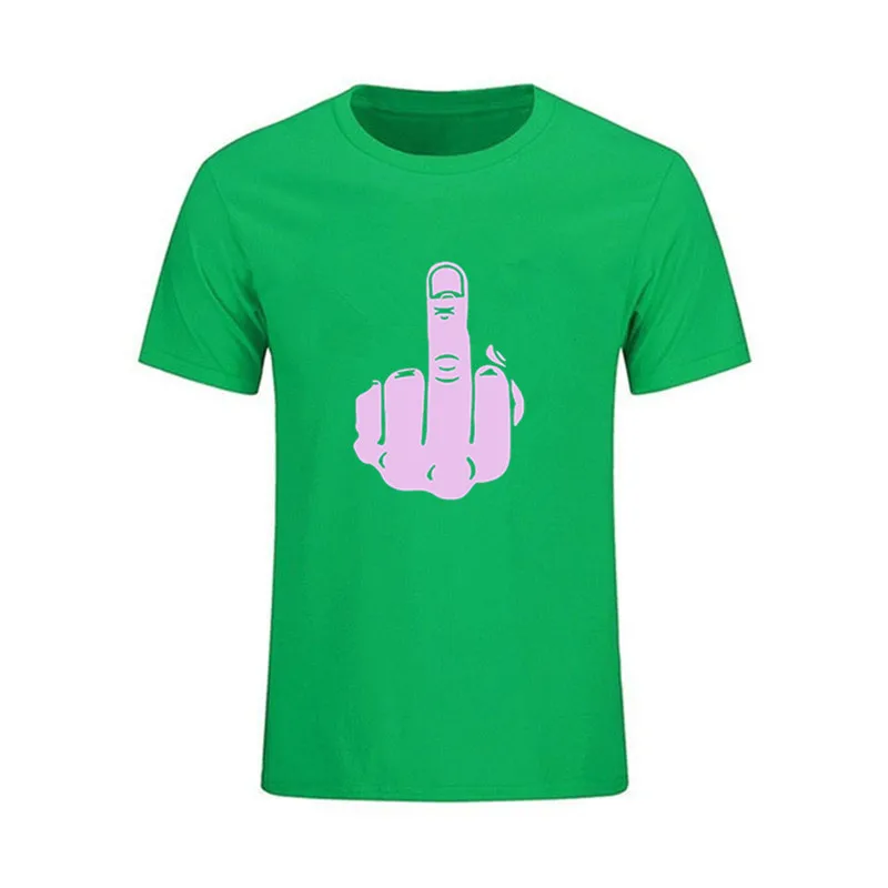 

New Rude Jokes Middle Finger Graphics Hip-hop Harajuku Men's T-Shirt Summer Street Clothing Personalized Cotton Short Sleeve