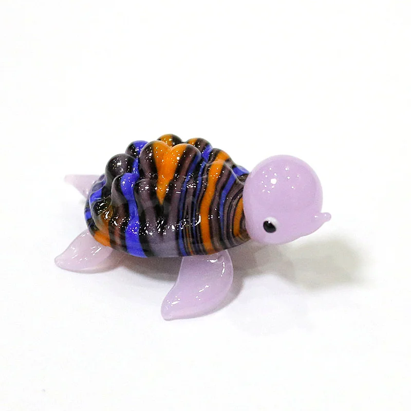

Custom Wholesale Miniature Glass Turtle Figurine Japan Style Cute Cartoon Sea Animal Ornaments Aquarium Kawaii Decor Accessories