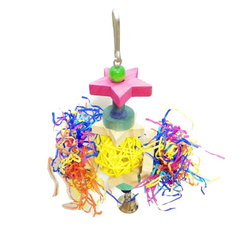 Игрушки для дома птицы попугай жевательные игрушки пятиконечная звезда