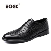 spring autumn natural leather men shoes whole cut fashion casual shoes pointed toe formal business wedding dress shoes