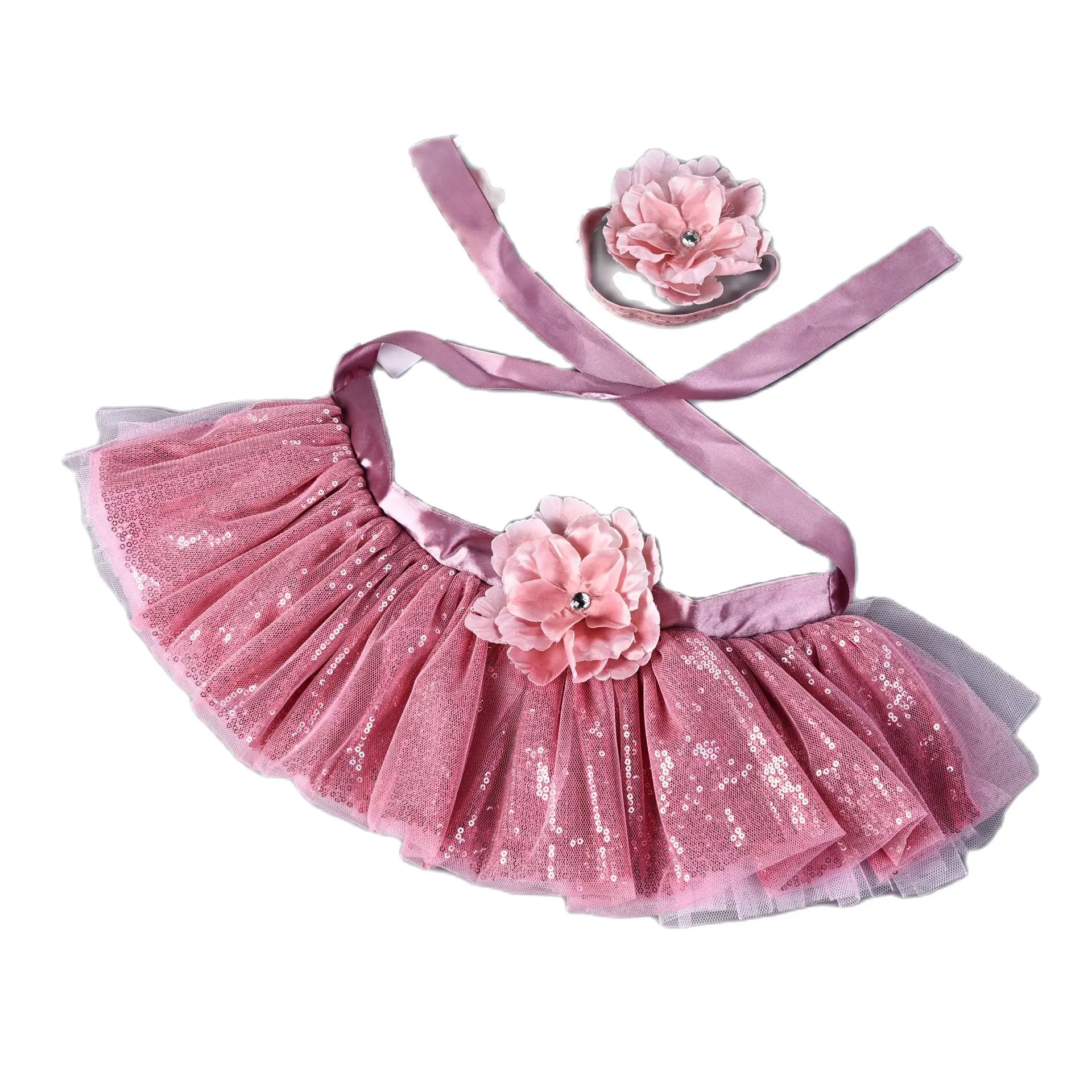 Детская одежда-пачка юбка головной убор для новорожденных цветочный реквизит