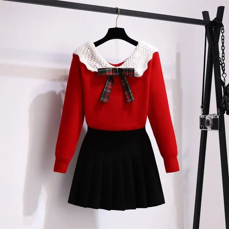 

Women Autumn Winter Sweaters New Solid Color Kawaii Preppy Style Sweater Shirt Casual Bow Neck Sweater Women Pullovers