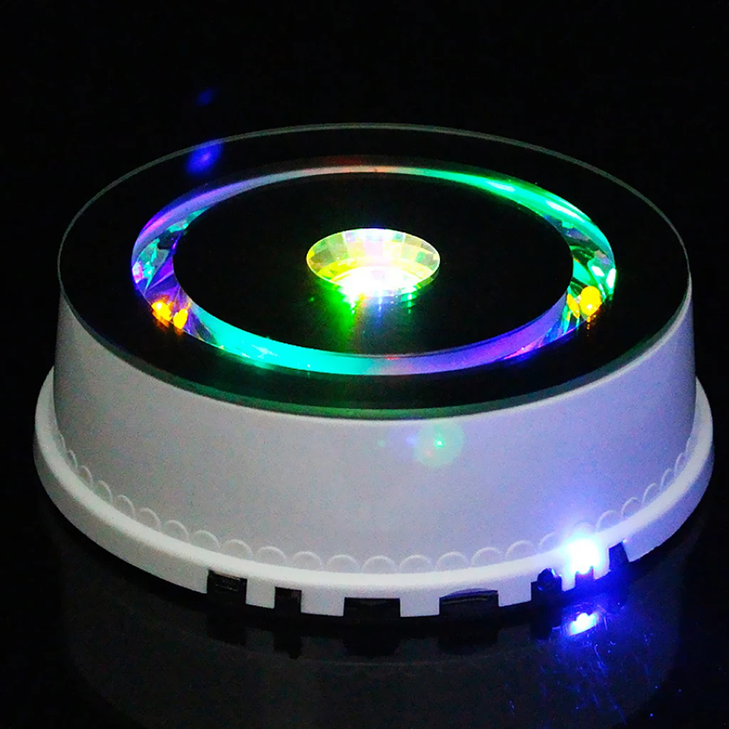 

Electric Rotating Display Stand Mirrored Display Turntable Remote Control