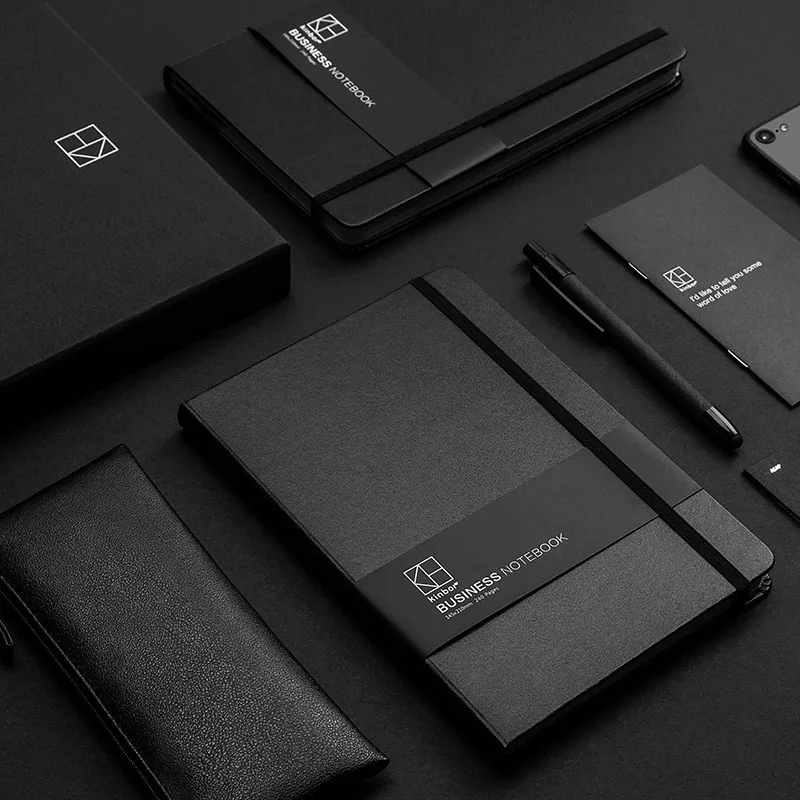 Xiaomi Kinbor Бизнес ручка для записной книжки Подарочная коробка с карандашей, пенал шариковая ручка закладки Многофункциональная офисная Конференция расходные материалы