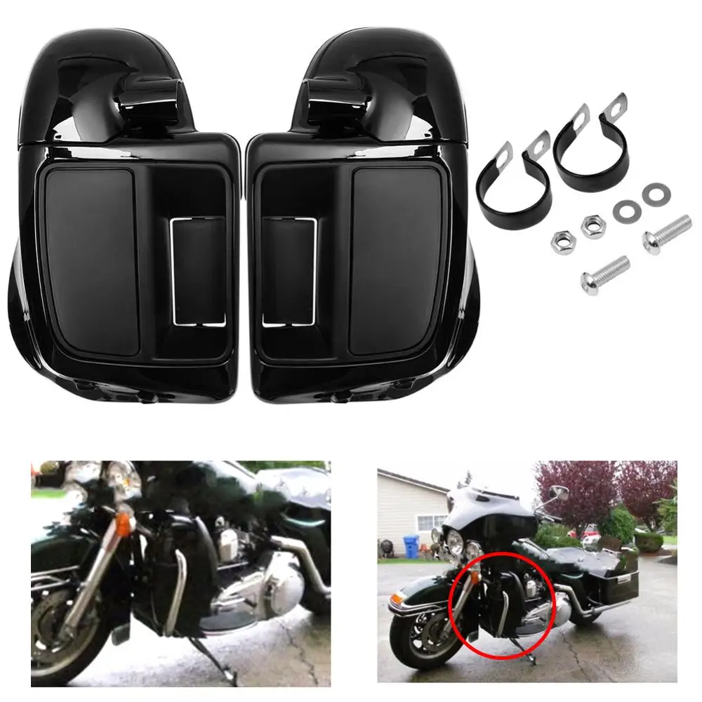 

Обтекатель для ног мотоцикла Cafe Racer, обтекатель для перчаток, аппаратное обеспечение, обогреватель, подходит для Harley Touring, Electra, Street Glide 14-19