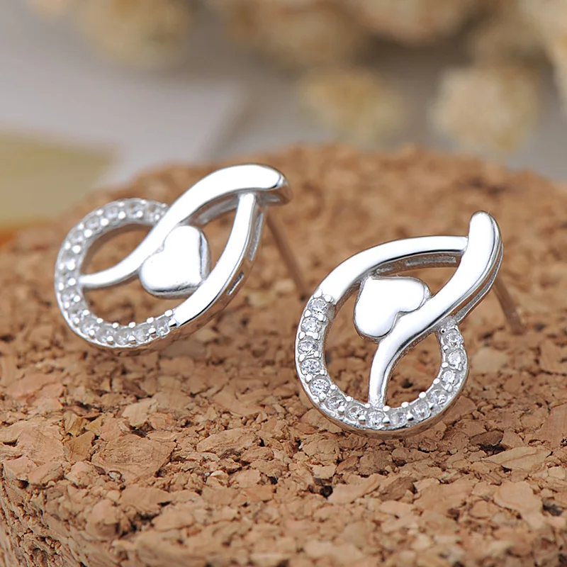 

Fashion S925 Sterling Silver Women Wedding Engagement Earring Jewelry Perfect Female Party Jewelry Beautiful Gift for Girl EW13