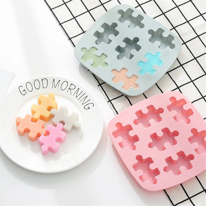 

2 Piece Set Silicone Chocolate Mold Silicon Hard Candy Molds Baking Tools Puzzle Making Biscuit Tool Utensilios Para Casa