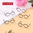 510 шт. модная круглая оправа без линз в стиле ретро крутые очки для кукол для куклы 30 мм круглая оправа без линз крутые очки в стиле ретро для кукол