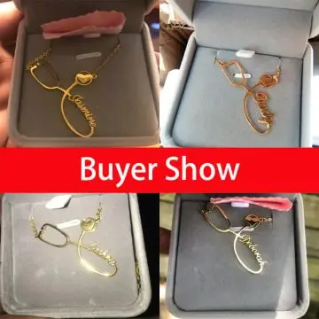 Рождественское ожерелье из нержавеющей стали индивидуальное название