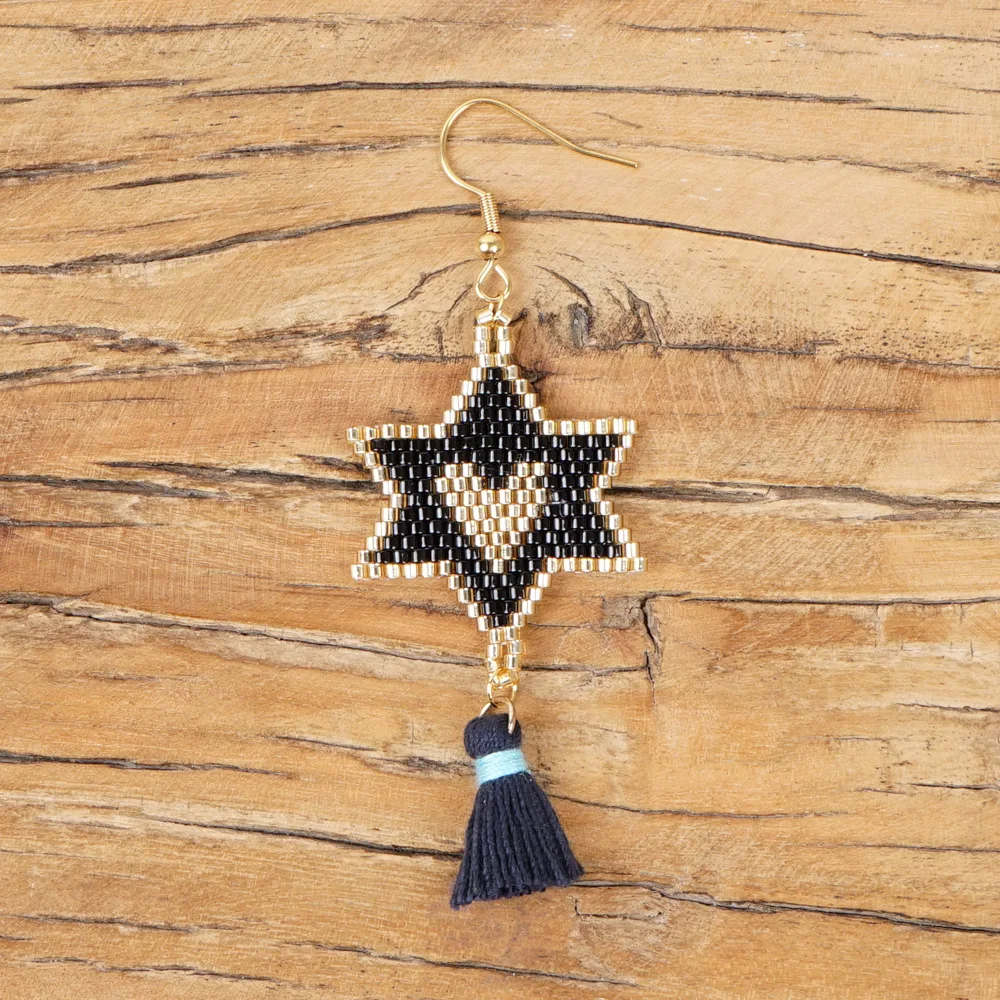 

Rttooas MIYUKI Beads Star Drop Earrings Women Korean Simple Female Jewelry Fashion Tassel Dangle Earring Friendship Gifts 2020