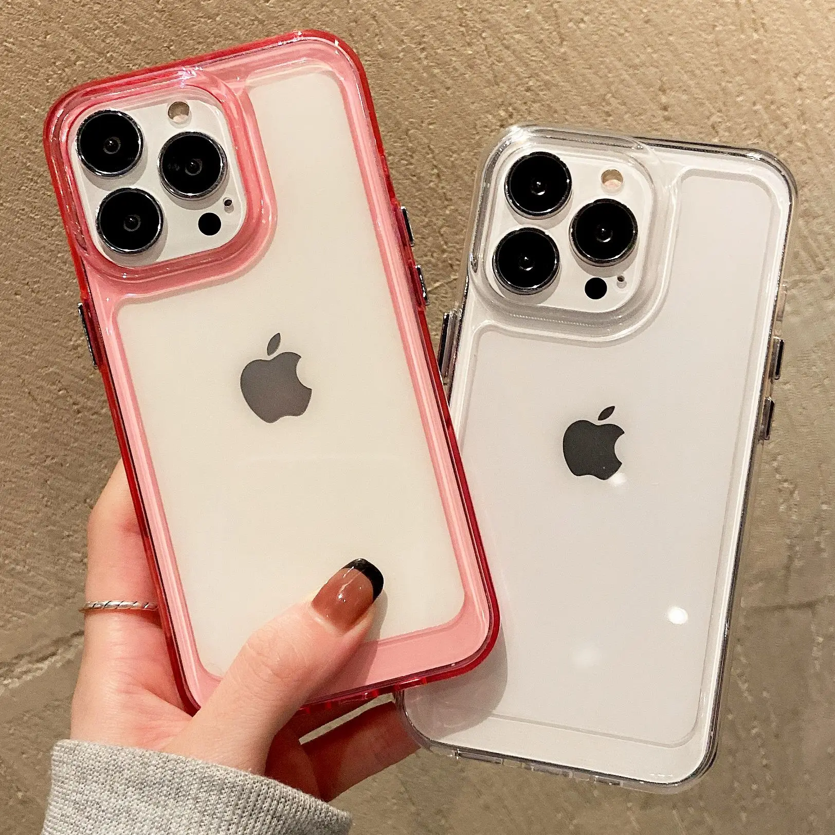 

Transparent Phone Case For iPhone 13 Pro Max 13 Mini Clear Soft TPU Shockproof Bumper Back Cover Cases For iPhone 11 12 Pro Max