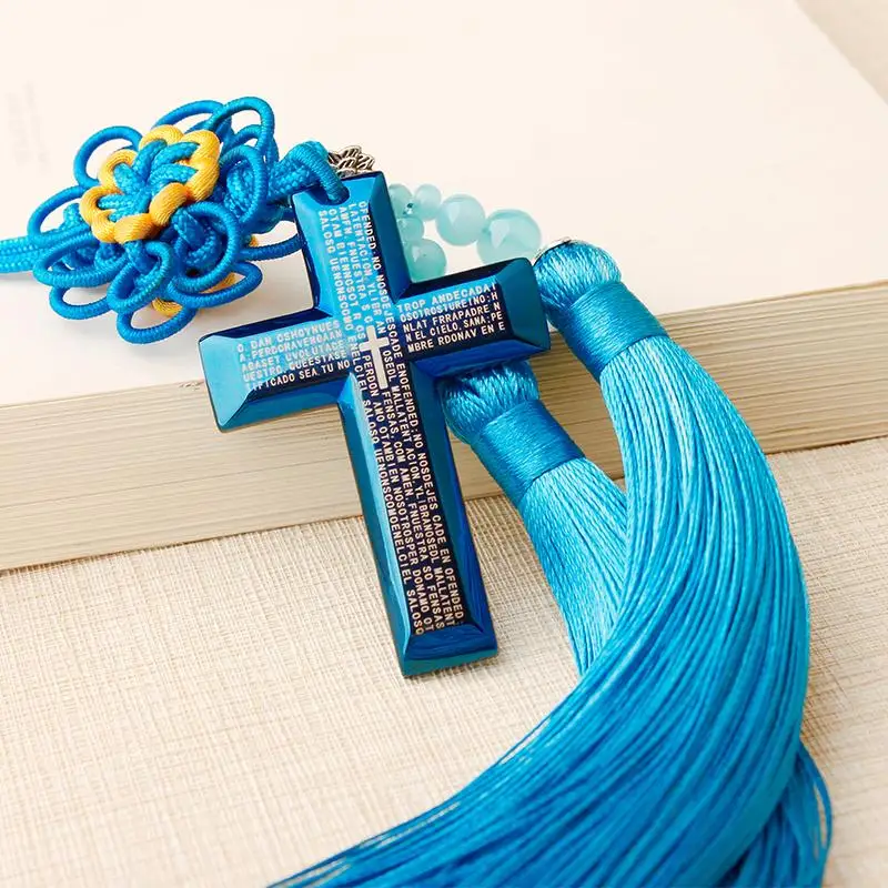 Христианский крест подвеска подарок украшения для автомобиля - Цена: 1 283,17 руб.