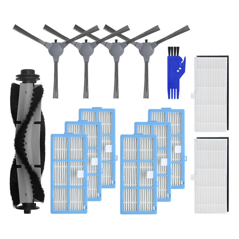 

14 Pieces for Coredy 3500 R3500 R3500S Robot Vacuum Cleaner Replacement Kit, Rolling Brush,Side Brush, Filter Comb