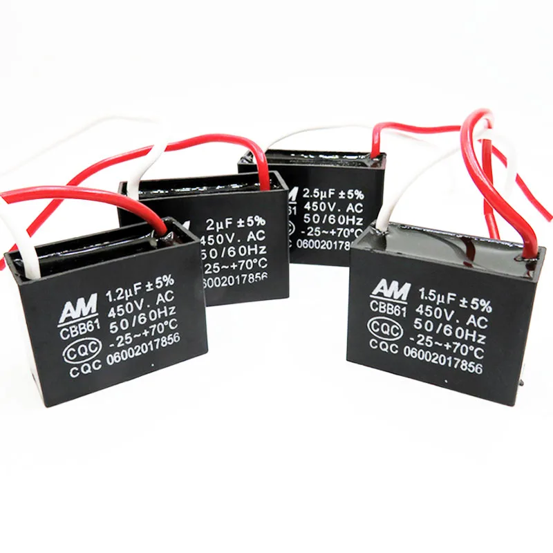 Конденсаторы CBB61 0 5/1/2/4/6/10/15uF 450V 5% AC CBB конденсатор с металлизированной