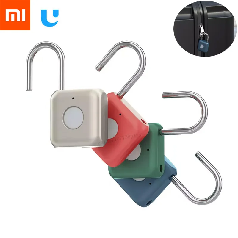 Xiaomi USB Перезаряжаемый умный безключевой электронный замок с отпечатком пальца домашний Противоугонный замок безопасности дверной багажный замок для чемодана