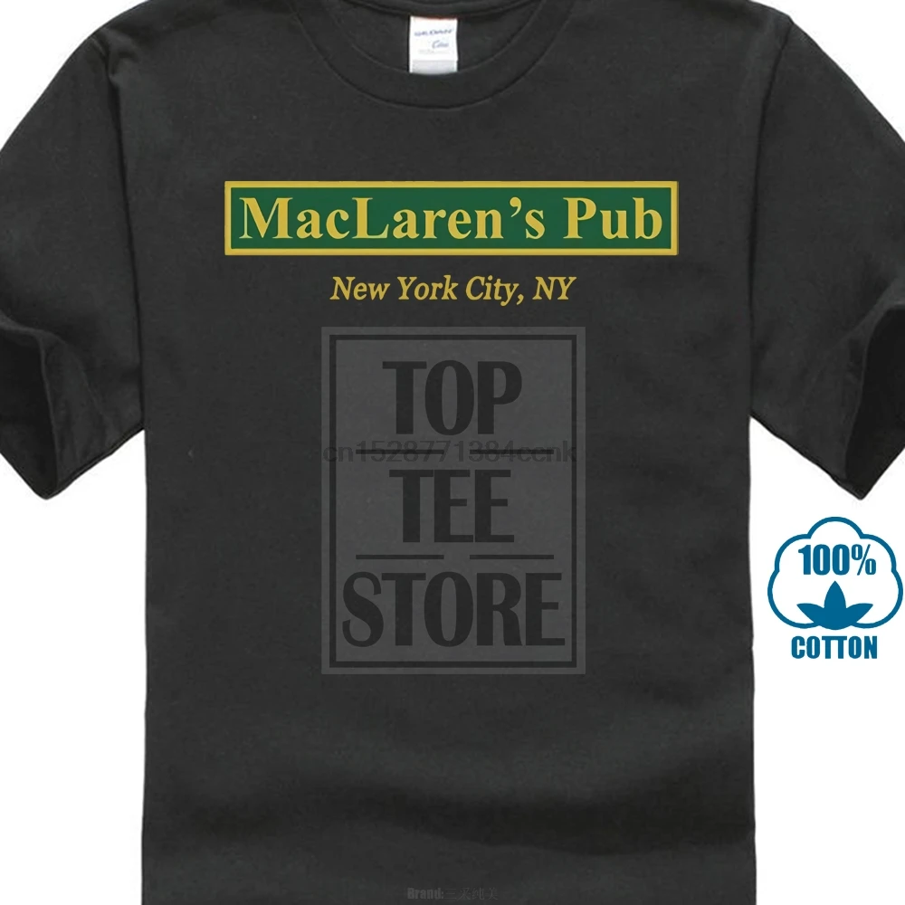 Мужская футболка Maclaren S Pub New York How I Met ваша мама дизайнерская рубашка Евро Размер 3Xl
