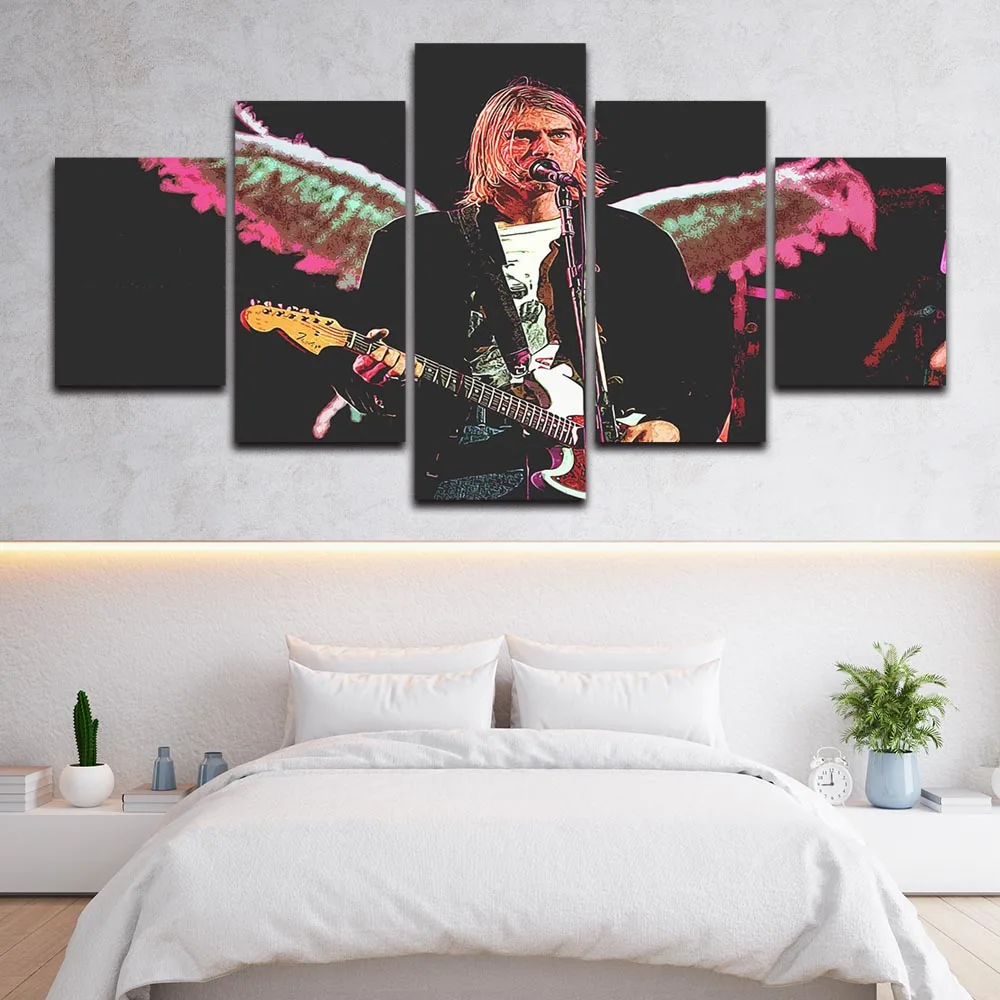 Современная Настенная Картина на холсте Курта Кобейна картина Постер и печать