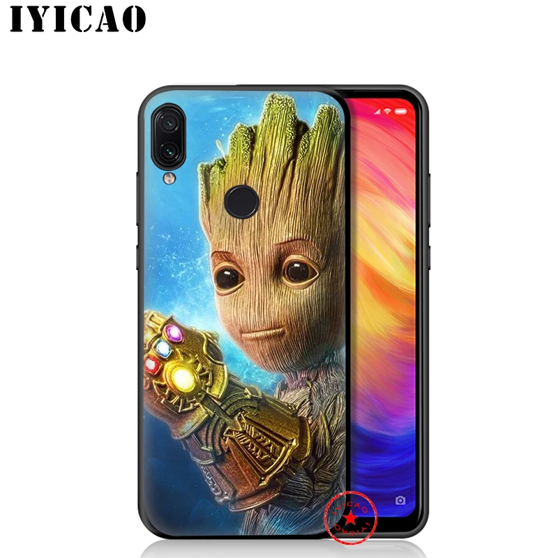 Чехол IYICAO Guardian Groot Raccoon Soft для Redmi K20 8A 7A 7 6 Pro 6A 5 Plus 5A 4X 4A S2 Go Silicone
