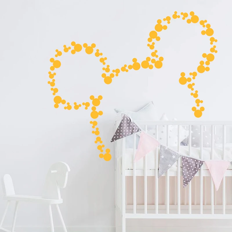 Дисней Микки Маус виниловые наклейки на стену для детской комнаты декоративные