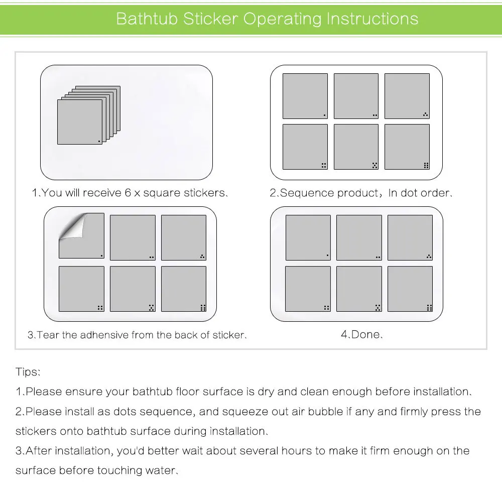 6 шт./компл. наклейка для протектора в виде ракушки ванной безопасности