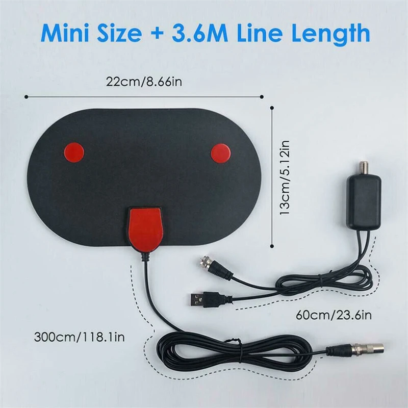 

980 Mile Range Antenna TV Digital HD 4K Antena Digital Indoor HDTV 1080P