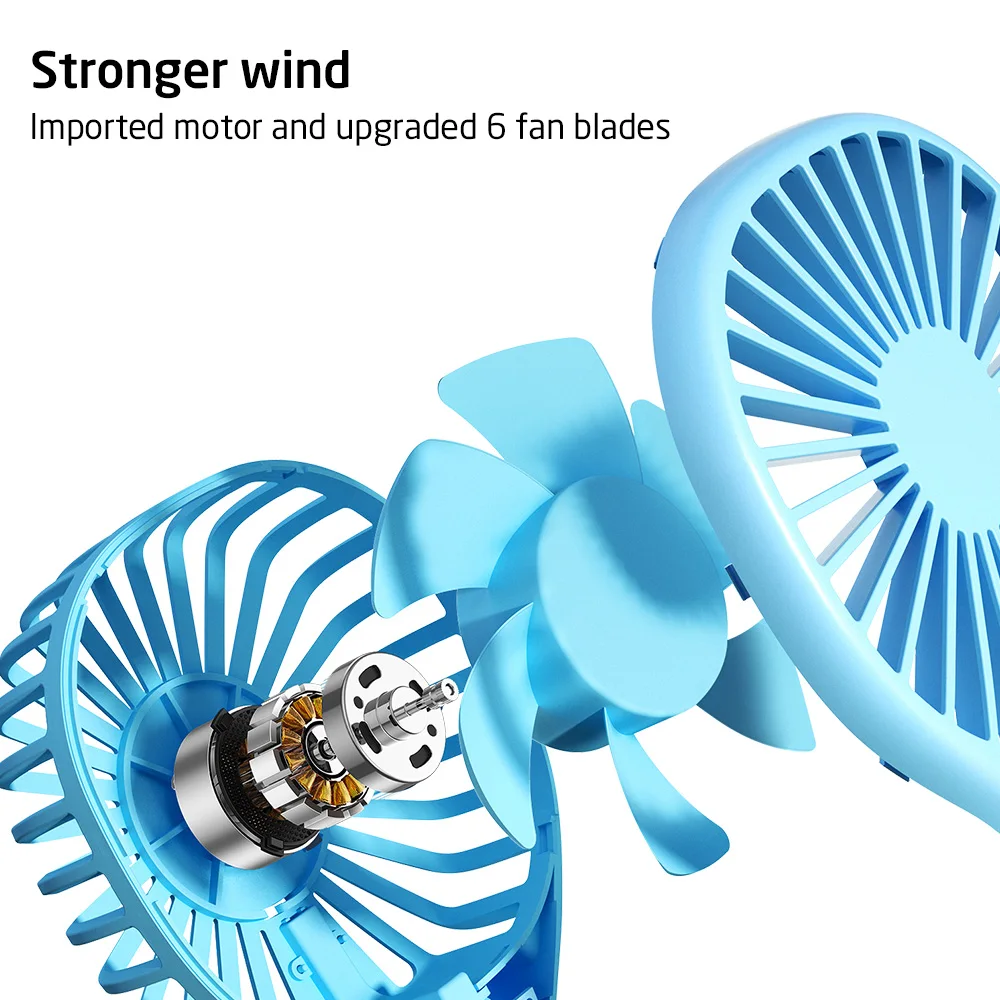 Внешний портативный вентилятор с подставкой 2000 мАч | Мобильные телефоны и