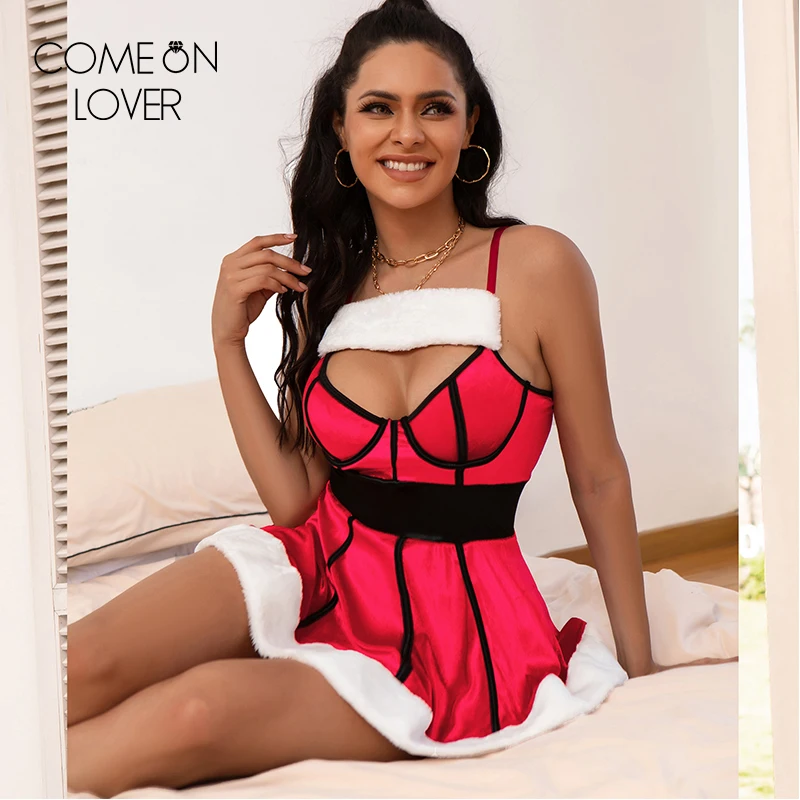 

Comeonlover Off Shoulder Spaghetti Strap Elegant Lady Mini Christmas Dress Autumn Winter Birthday Party Club Bodycon Sexy Clothe