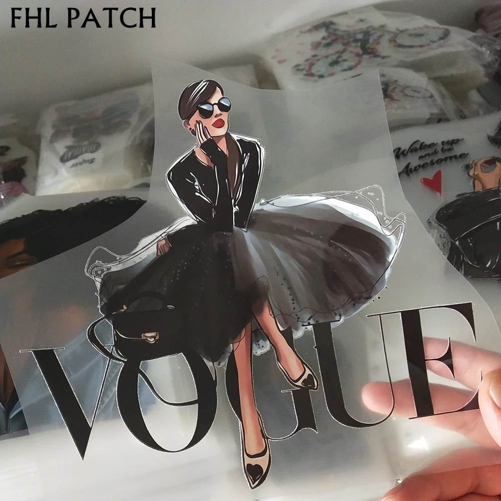 Модная женская термо переводная наклейка на одежду нашивка для мамы и ребенка