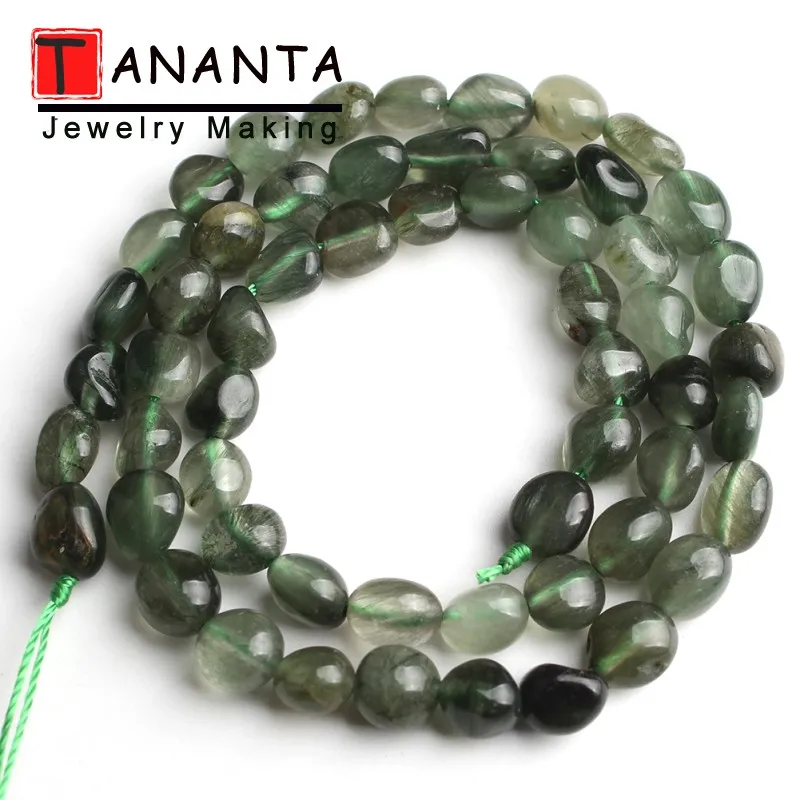 5-8 мм нерегулярные Моховой травы Агаты натуральный камень свободные зеленые