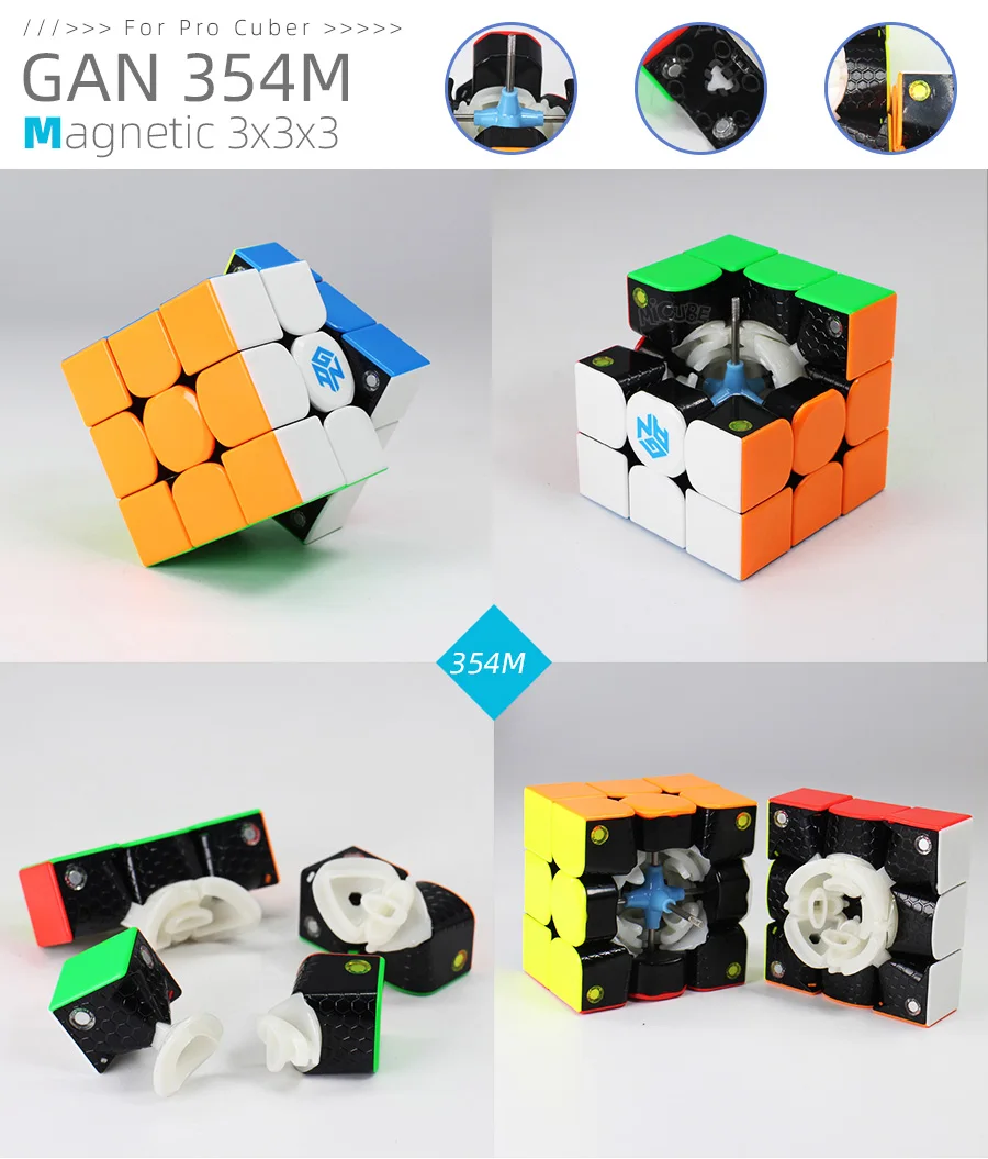 3x3x3 Gan 356 Air Master Advance Master Gan Air S Gan Air SM Магнитные подарки Cfop формула карты скорость магниты магические кубики 3x3