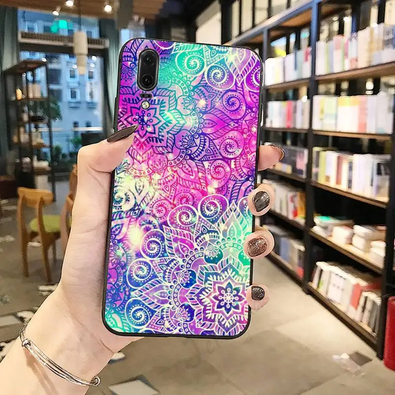 

Retro art Mandala pattern Phone Case For Huawei honor Mate P 10 20 30 40 i 9 8 pro x Lite smart 2019 nova 5t